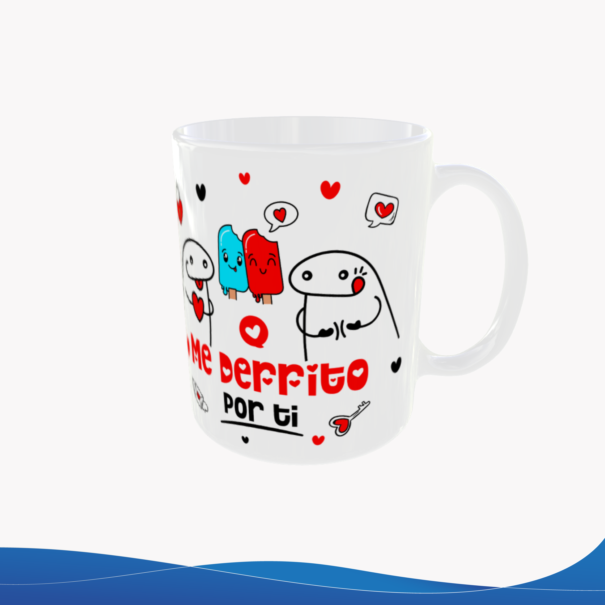 Taza 11oz Flork Paletas "Me derrito por ti" – ID TU046 - Imagen 3