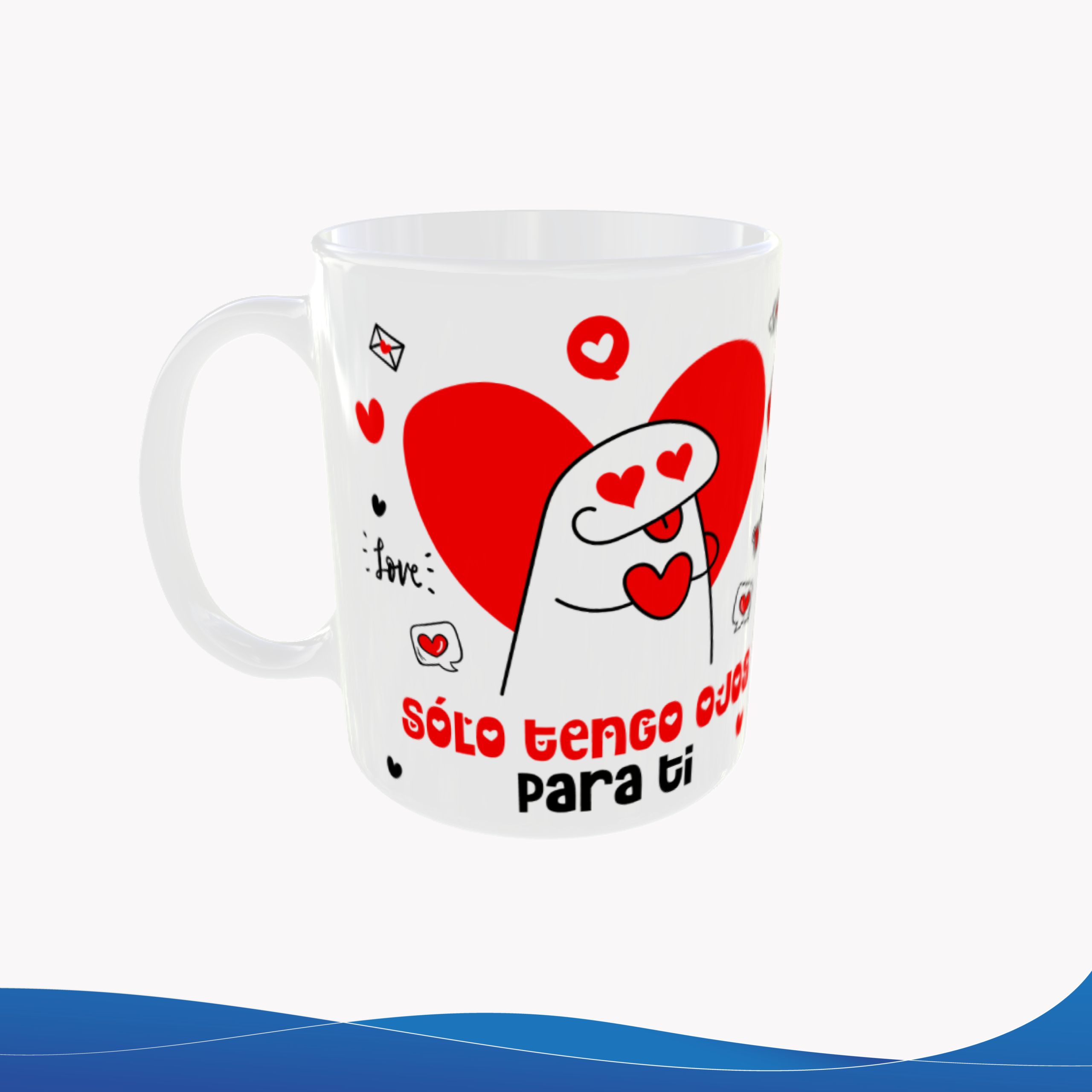 Taza 11oz Flork Enamorados "Sólo tengo ojos para ti" – ID TU029