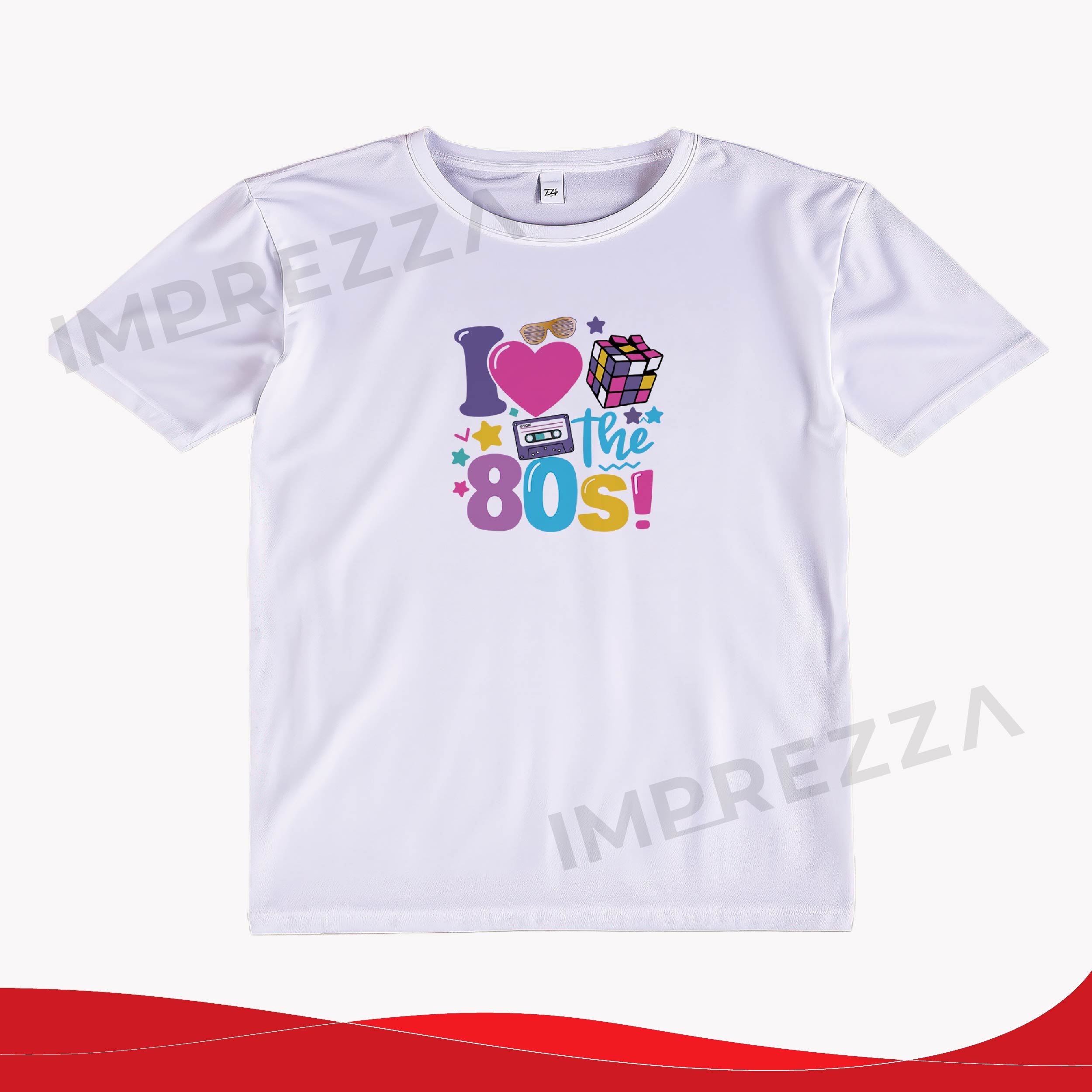 Camiseta Unisex – ID CU014 "I Love 80s / Retro"