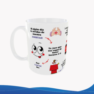 Taza 11oz Dinámica de Amistad y Locuras – ID TU062