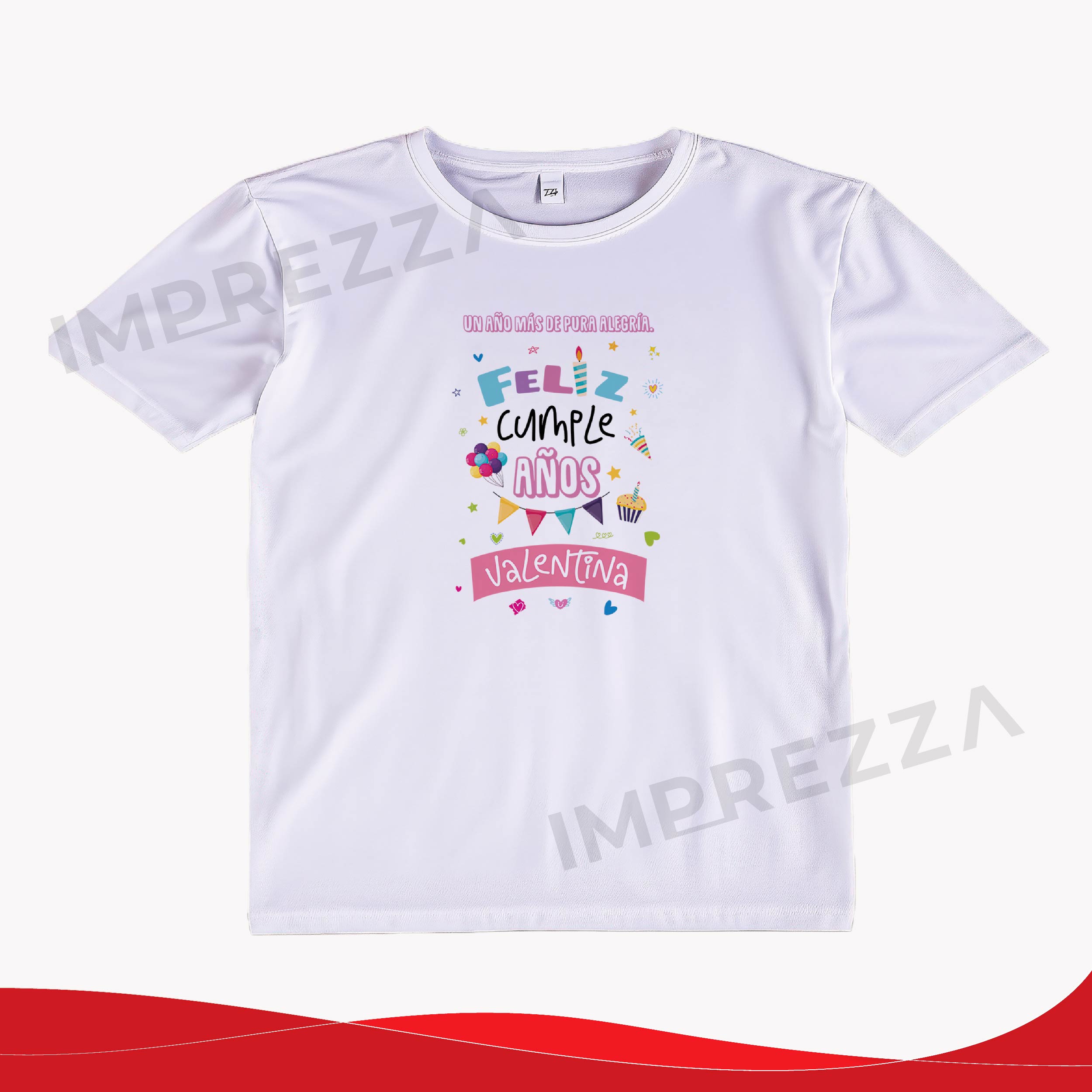 Camiseta Unisex – ID CU026 "Feliz Cumpleaños"