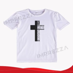 Camiseta Unisex – ID CU027 "Cruz Tipográfica"