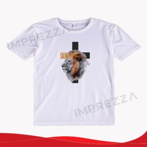 Camiseta Unisex – ID CU033 "Cruz con Rostro de León"